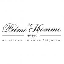 PREMI HOMME 設計圖及 PARIS Au service de votre Elegance
