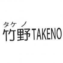 タケ ノ 竹野 TAKENO