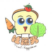 吐蔬男 Toast-Vegieman 及圖