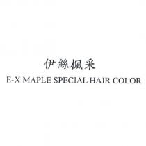 伊絲楓采 E-X MAPLE SPECIAL HAIR COLOR