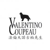 法倫天諾古柏先生牧羊犬 V.C. 雙字母設計圖