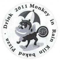 Monkey in Rain 及圖 kiln baked Pizza.Drink 2011