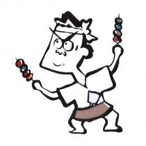 燒烤男廚圖