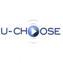 U-CHOOSE Stylised in Colour With Single Arrow and Circles Device