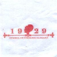 圖及 1929 及 SYMBOL OF TIMELESS ELEGANT