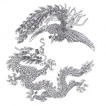 龍鳳呈祥圖標章