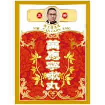 正港顏玉瑩真像 MR. GAN GEOK ENG 萬應寧嗽丸及圖