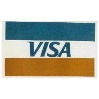 BLUE, WHITE GOLD BANDS DESIGN WITH VISA 