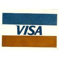 BLUE, WHITE GOLD BANDS DESIGN WITH VISA 