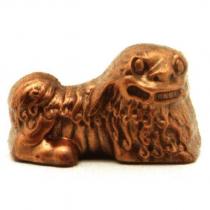 象牙雕獅形紙鎮立體圖