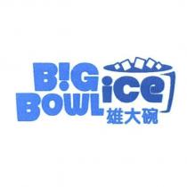雄大碗 BIG BOWL ICE 設計字及圖