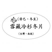 雪藏冷杉冬片及圖 癸巳 冬至 台灣 南投