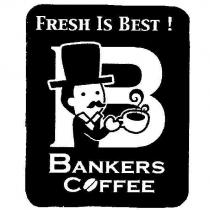 BANKERS COFFEE/ FRESH IS BEST!及圖