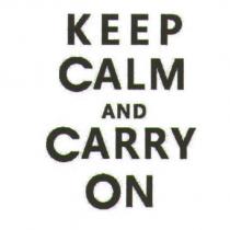 KEEP CALM AND CARRY ON 及圖