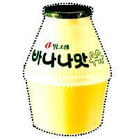 B Binggrae Banana Flavored Milk & Device