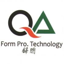鋒朋及圖 QA FORM PRO. TECHNOLOGY