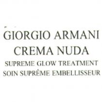 GIORGIO ARMANI CREMA NUDA SUPREME GLOW TREATMENT SOIN SUPREME EMBELLISSEUR