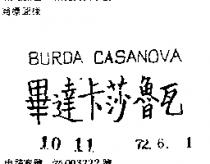 畢達卡沙魯瓦 BURDA CASANOVA