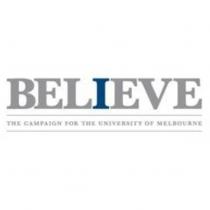 BELIEVE THE CAMPAIGN FOR THE UNIVERSITY OF MELBOURNE logo