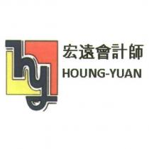 宏遠會計師 Houng-Yuan & hy Logo Design