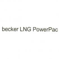 becker LNG PowerPac