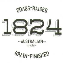 GRASS-RAISED 1824 AUSTRALIAN BEEF GRAIN-FINISHED Logo