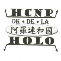 阿羅連和國及圖 HCNP OK ‧ DE ‧ LA HOLO
