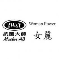 2W&Y 抗菌大師 MasterAB 女麗 WomanPower 及圖