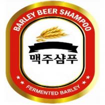 BARLEY BEER SHAMPOO 啤酒洗髮水FERMENTED BARLEY 及圖