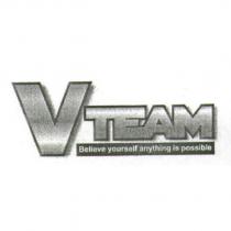 VTEAM 設計字 Believe yourself anything is possible