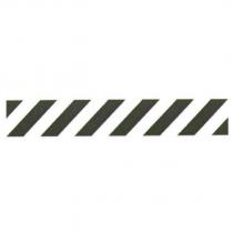 Horizontal rectangle diagonal stripes logo