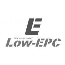Low-EPC TIDE WAY PC SHEET 及圖