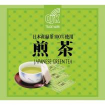 OSK TRADE MARK 日本產綠茶 100%使用 煎茶 JAPANESE GREEN TEA 及圖