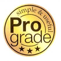 Pro grade / simple & useful logo