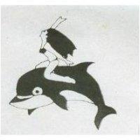仙女騎海豚形圖