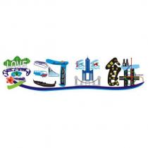 愛河戀餅設計字