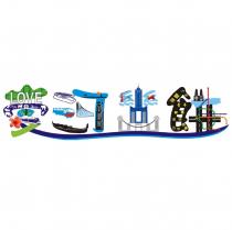 愛河戀餅設計字