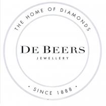 DE BEERS JEWELLERY THE HOME OF DIAMONDS SINCE 1888 & Device