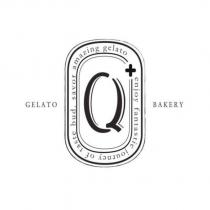 Q+ GELATO BAKERY ENJOY FANTASTIC JOURNEY OF TASTE BUD. SAVOR AMAZING GELATO 及圖