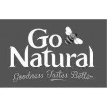 GO NATURAL GOODNESS TASTES BETTER and bee logo