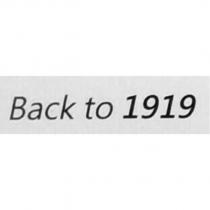 Back to 1919 設計圖