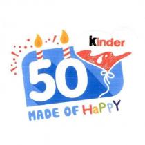 KINDER 50 MADE OF HAPPY & device