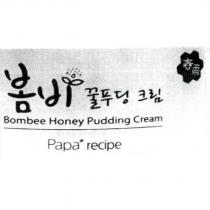 Bombee Honey Pudding Cream Papa recipe 春雨蜂蜜布丁奶油及圖