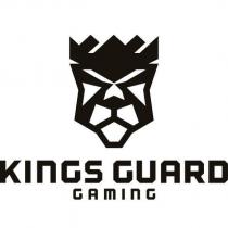 KINGS GUARD GAMING with Lion Head and Crown Design