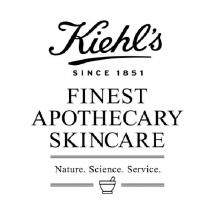 KIEHL'S SINCE 1851 FINEST APOTHECARY SKINCARE NATURE. SCIENCE. SERVICE. logo