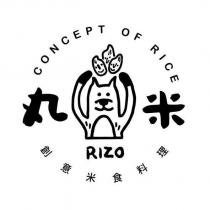 丸米 RIZO 創意米食料理 CONCEPT OF RICE 及圖