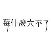 莓什麼大不了