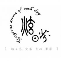 炫日芬設計字 Gorgeous aroma of each day 、炫日芬文藝生活香氛