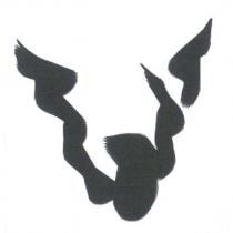 V 字形抽象圖