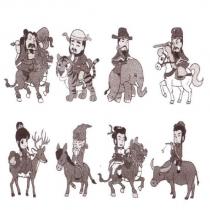 八仙及騎座動物設計圖